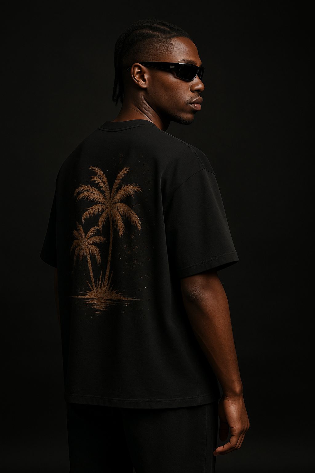 Camiseta Oversize Negra Diseño Limitado